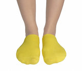 Halfsox women's casual no show half socks yellow 1 pair