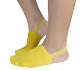 Halfsox women's casual no show half socks yellow 1 pair